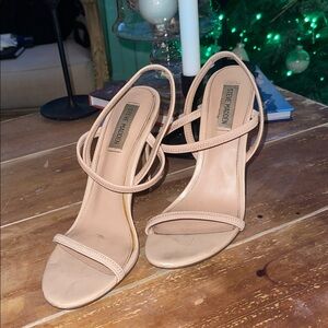 Steve Madden Nude Strappy Heels